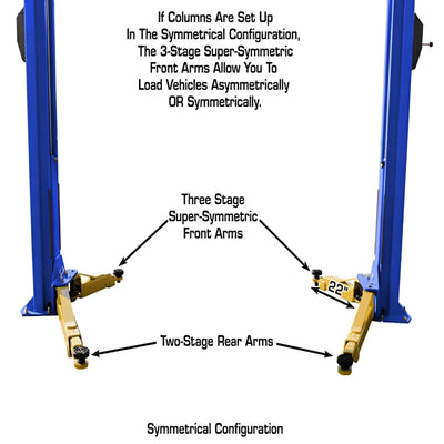 Atlas PVL10 Platinum 2-Post Lift with Extension Kit