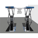 Atlas FM9SL In-Ground Full-Rise Scissor Lift with 9,000 lb Capacity and Flush-Mount Design