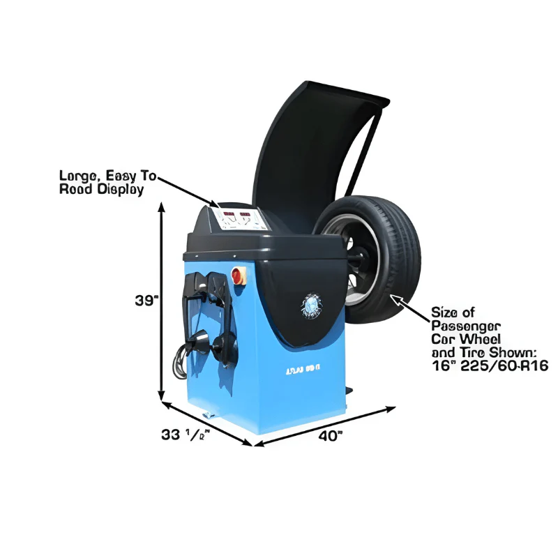 Atlas WB11 Computerized Wheel Balancer – Commercial Grade Spin Balancer