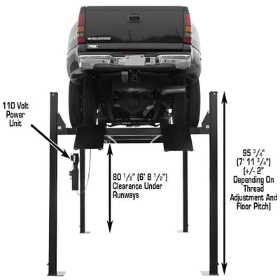 Atlas PRO9000 9,000 lb Capacity  4-Post Garage Vehicle Lift