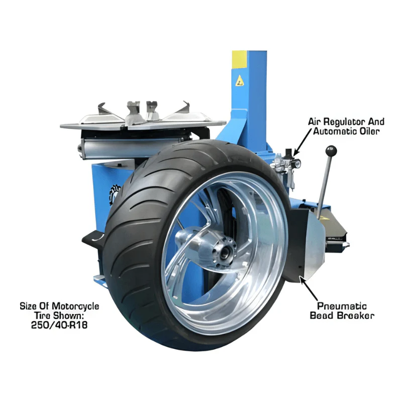 Atlas TC229DAA Rim Clamp Tire Changer with Dual Assist Arms – Commercial Grade