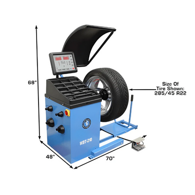 Atlas WBT-210 Heavy-Duty Truck Wheel Balancer – Commercial Grade Spin Balancer