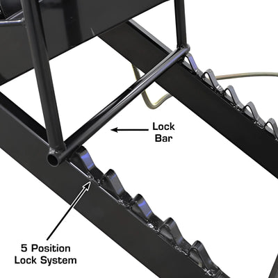 Atlas ACL Air-Operated Motorcycle Lift with Roller Plate and 1,000 lb Capacity