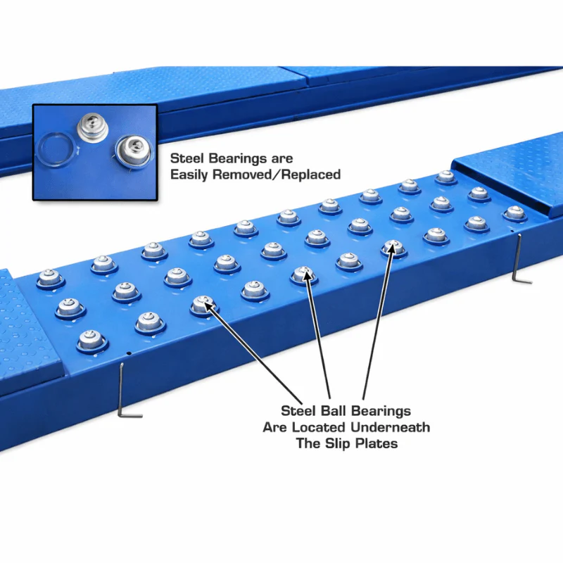 Atlas 414A 14,000 lb 4-Post Alignment Lift with RJ8 Rolling Jacks Combo