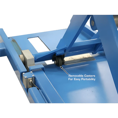 Atlas 7K Kwik-Bay Portable Mid-Rise Scissor Lift with 7,000 lb Capacity and Open Center Design