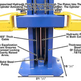 Atlas OHX10000X 10,000 lb Extra-Tall Heavy-Duty 2-Post Lift – Commercial Grade