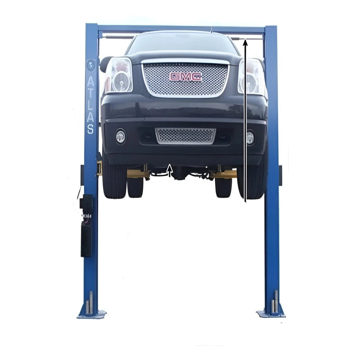 Atlas 9OHSC Overhead 2-Post Lift with Lawn Mower Adapter Combo