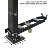 Atlas APEX9 ALI Certified 9,000 lb 4-Post Car Lift with RJ6 Rolling Bridge Jacks Combo