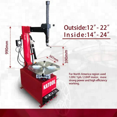 Katool KT-T810 Electric Wheel Clamp Tire Changer with Bead Blaster