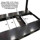 Atlas PRO8000EXT-L 8,000 lb 4-Post Lift with Dual RJ35 Sliding Bridge Jacks Combo
