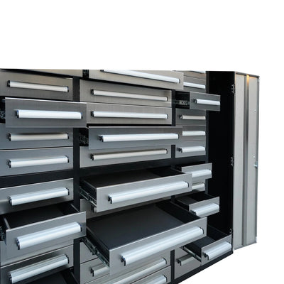 Chery Industrial 7ft Garage Storage Cabinet (35 Drawers & 1 Cabinet) - WW000212