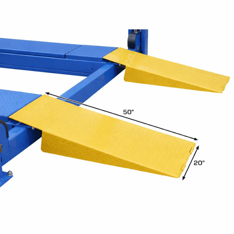 Atlas 414A 14,000 lb 4-Post Alignment Lift with RJ8 Rolling Jacks Combo