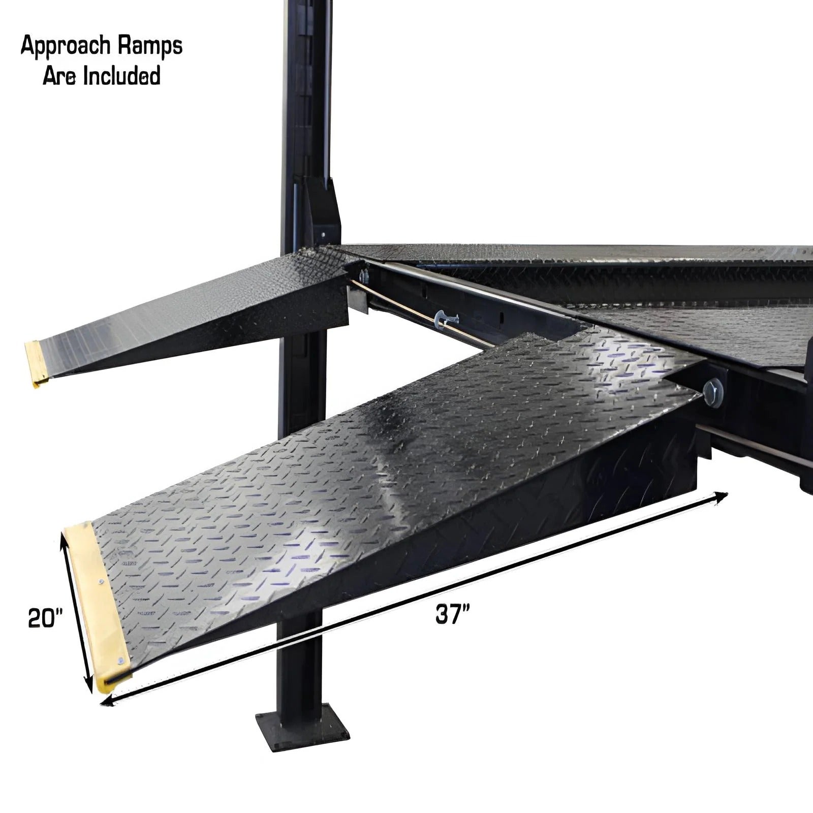 Atlas PRO8000EXT-L 8,000 lb 4-Post Lift with Dual RJ35 Sliding Bridge Jacks Combo