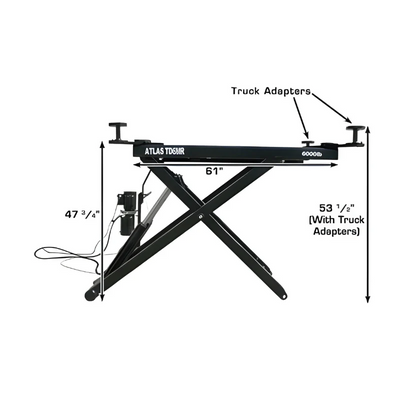 Atlas 6MR Portable Mid-Rise Scissor Lift 6,000 lb Capacity