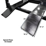 Atlas PRO9000 4-Post Vehicle Lift with RJ6 Rolling Bridge Jacks Combo