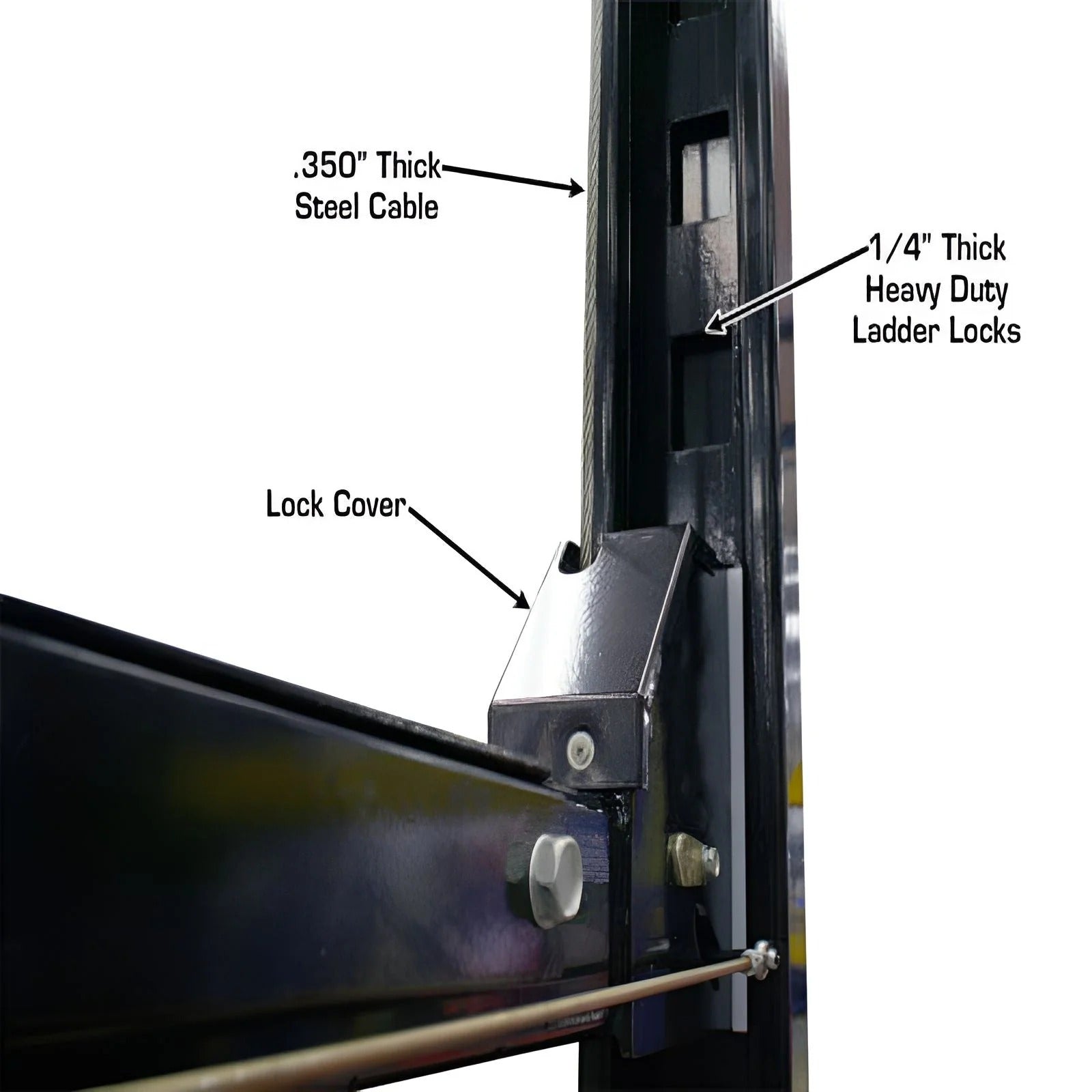 Atlas PRO8000EXT-L 8,000 lb 4-Post Lift with Dual RJ35 Sliding Bridge Jacks Combo