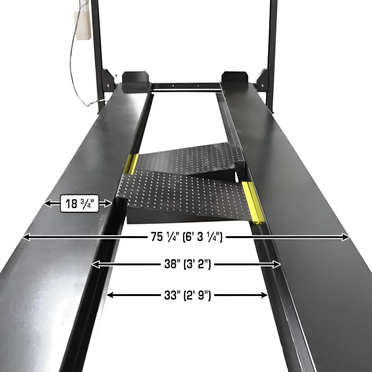 Atlas APEX8 ALI Certified 8,000 lb 4-Post Lift with Dual RJ35 Sliding Bridge Jacks Combo