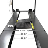 Atlas APEX8 ALI Certified 8,000 lb 4-Post Lift with Dual RJ35 Sliding Bridge Jacks Combo