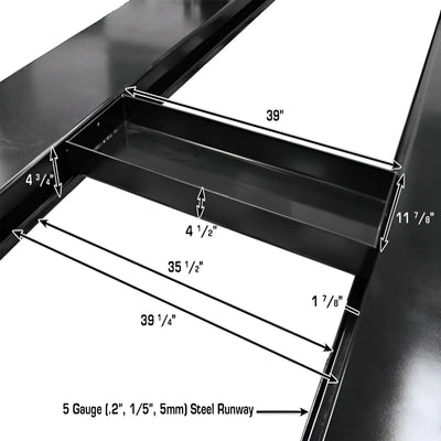 Atlas PRO9000 4-Post Vehicle Lift with RJ6 Rolling Bridge Jacks Combo
