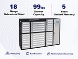Chery Industrial 7ft Garage Storage Cabinet (35 Drawers & 1 Cabinet) - WW000212