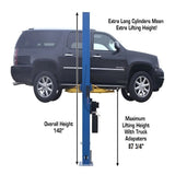 Atlas 9OHSC Overhead 2-Post Lift with Lawn Mower Adapter Combo