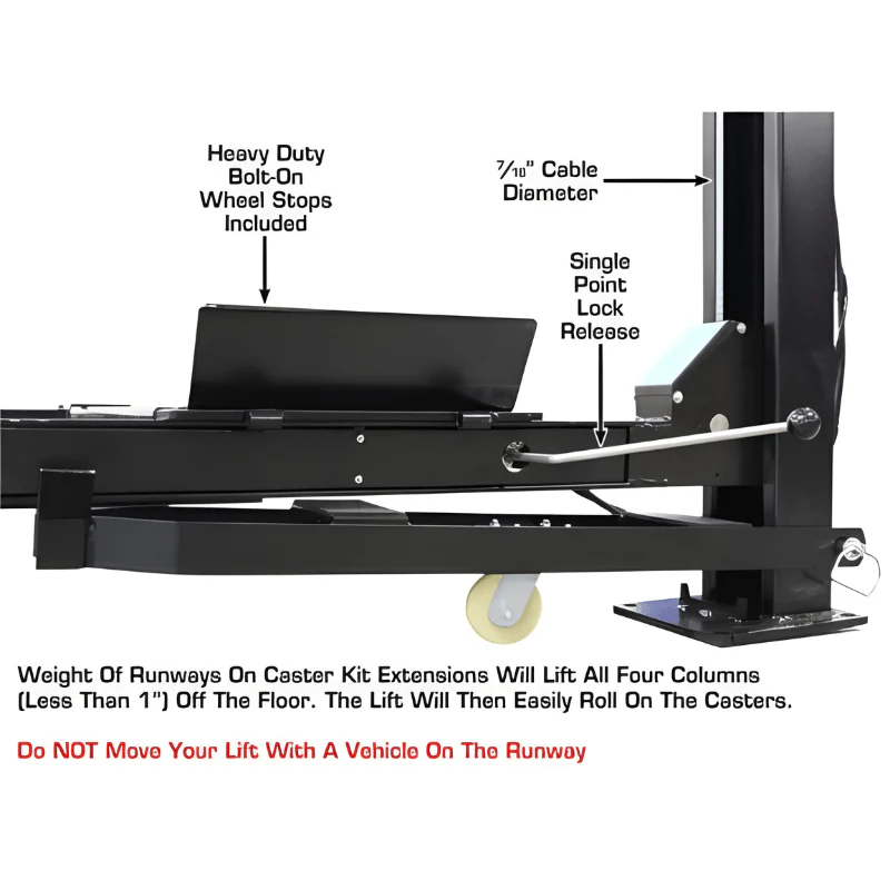 Atlas APEX9 ALI Certified 9,000 lb Capacity 4-Post Vehicle Lift