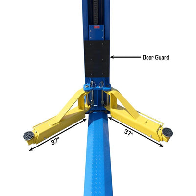 Atlas BP12000X 12,000 lb Baseplate 2-Post Lift – Heavy-Duty Low Ceiling Commercial Lift