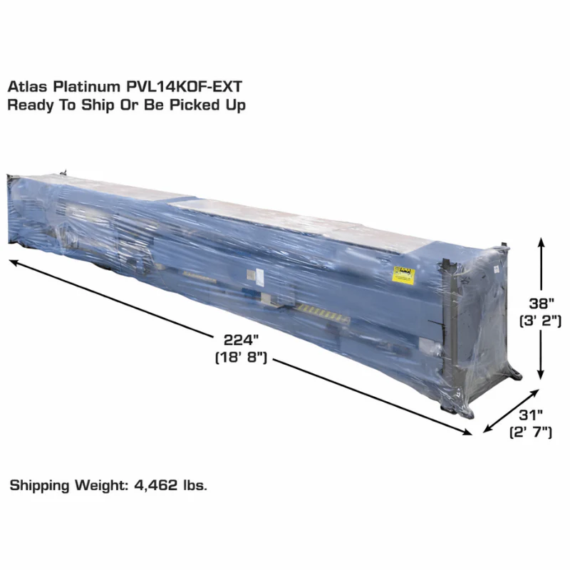 Atlas Platinum 14,000 lb ALI Certified 4-Post Alignment Lift – Commercial Grade