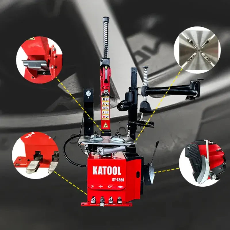 Katool KT-T850 Tilt-Back Tire Changer with Assist Arm for 14"-28" Rims