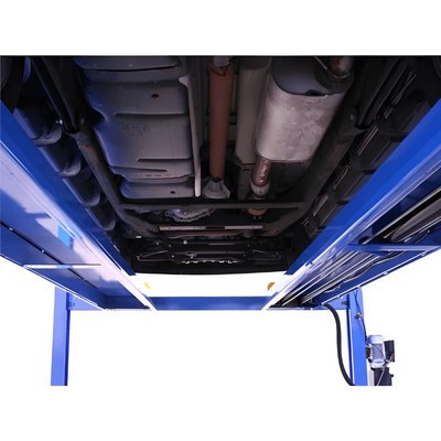 Atlas 412 Commercial 12,000 lb 4-Post Lift with RJ6 Rolling Jacks Combo