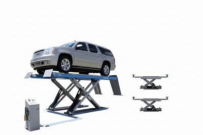 Atlas 12ASL 12,000 lb Scissor Alignment Lift with Turntables and Slip Plates