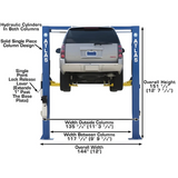 Atlas OHX10000X 10,000 lb Extra-Tall Heavy-Duty 2-Post Lift – Commercial Grade