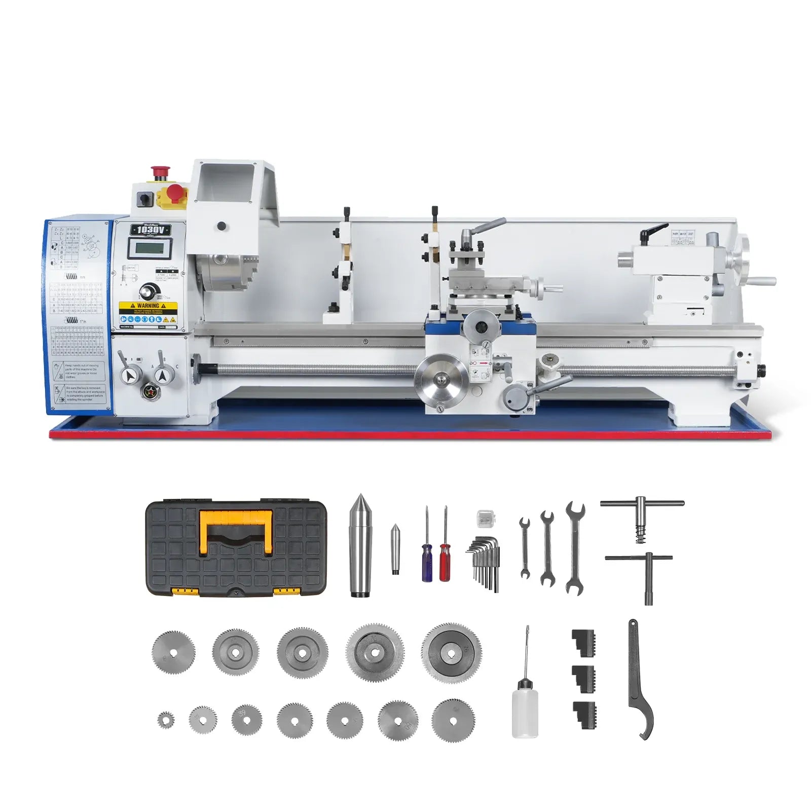 MechMaxx 10x30 Metal Lathe Machine with Variable Speed, Model 1030V