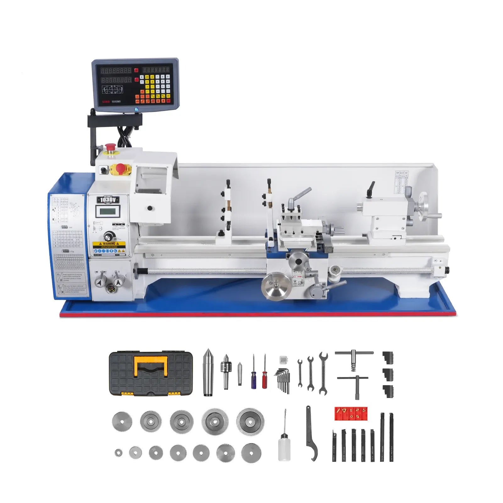 MechMaxx 10x30 Metal Lathe Machine with DRO, Model 1030VD