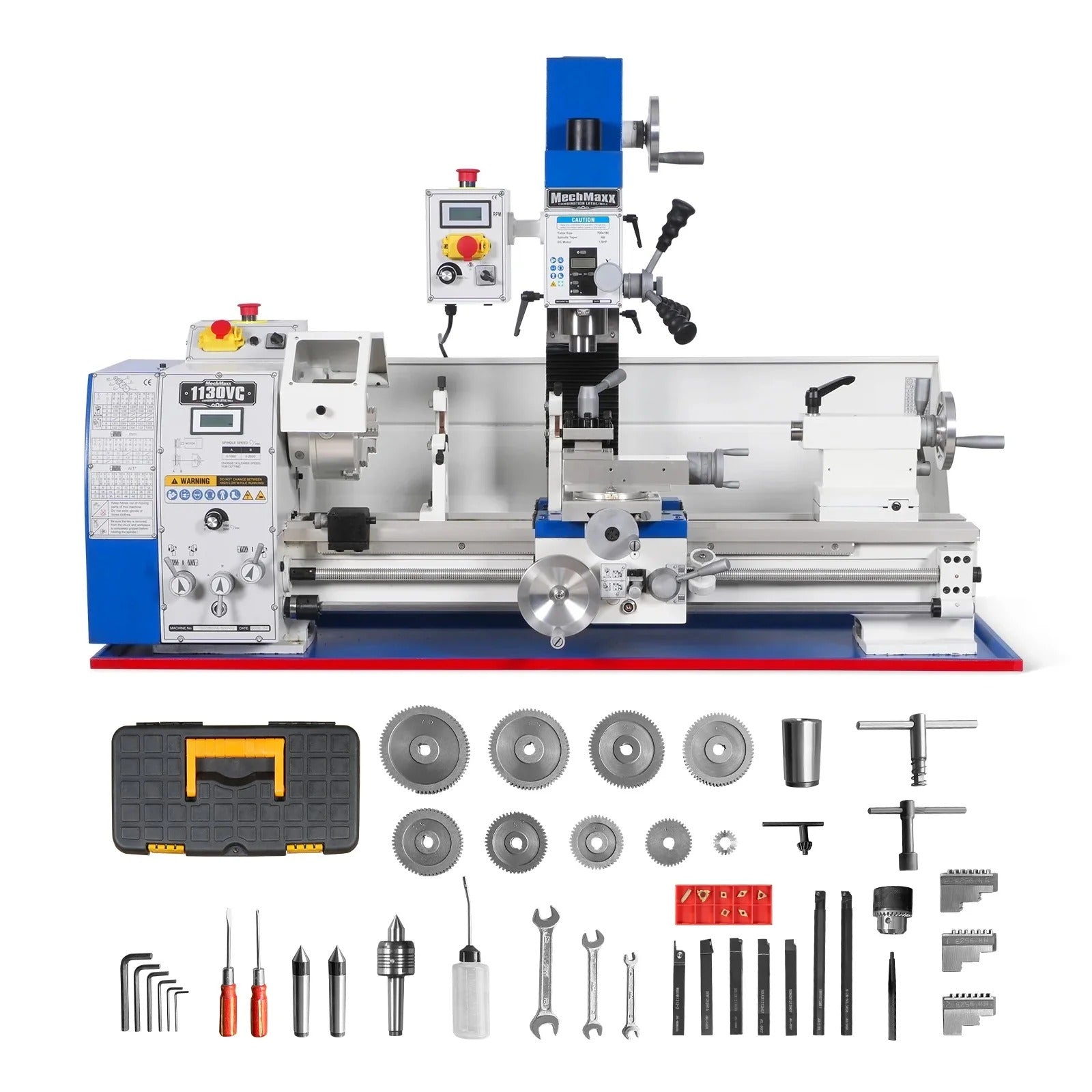 MechMaxx 11x30 Combination Lathe Milling Drilling Machine, Model 1130VC