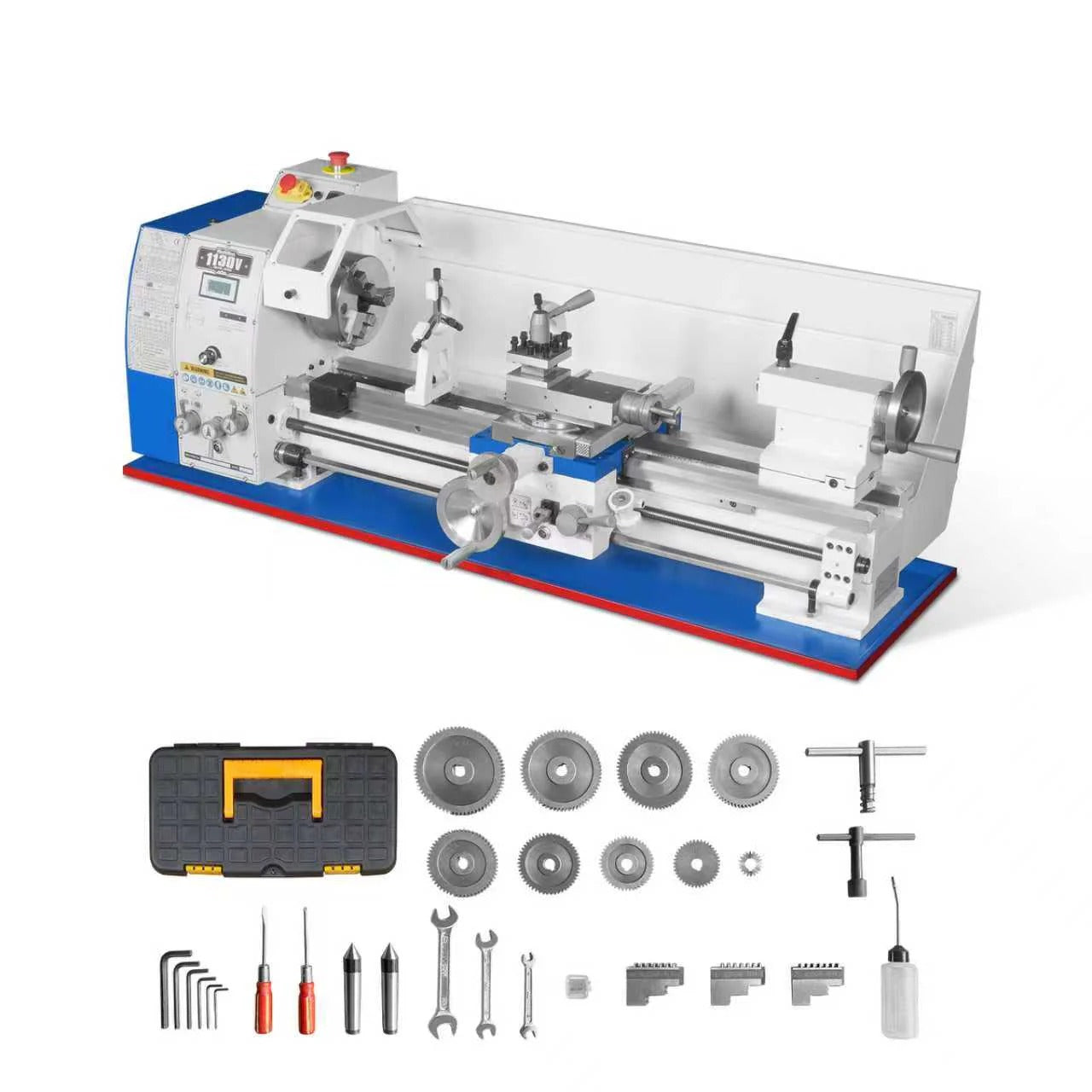 MechMaxx 11x30 Industrial Metal Lathe Machine with Variable Speed, Model 1130V