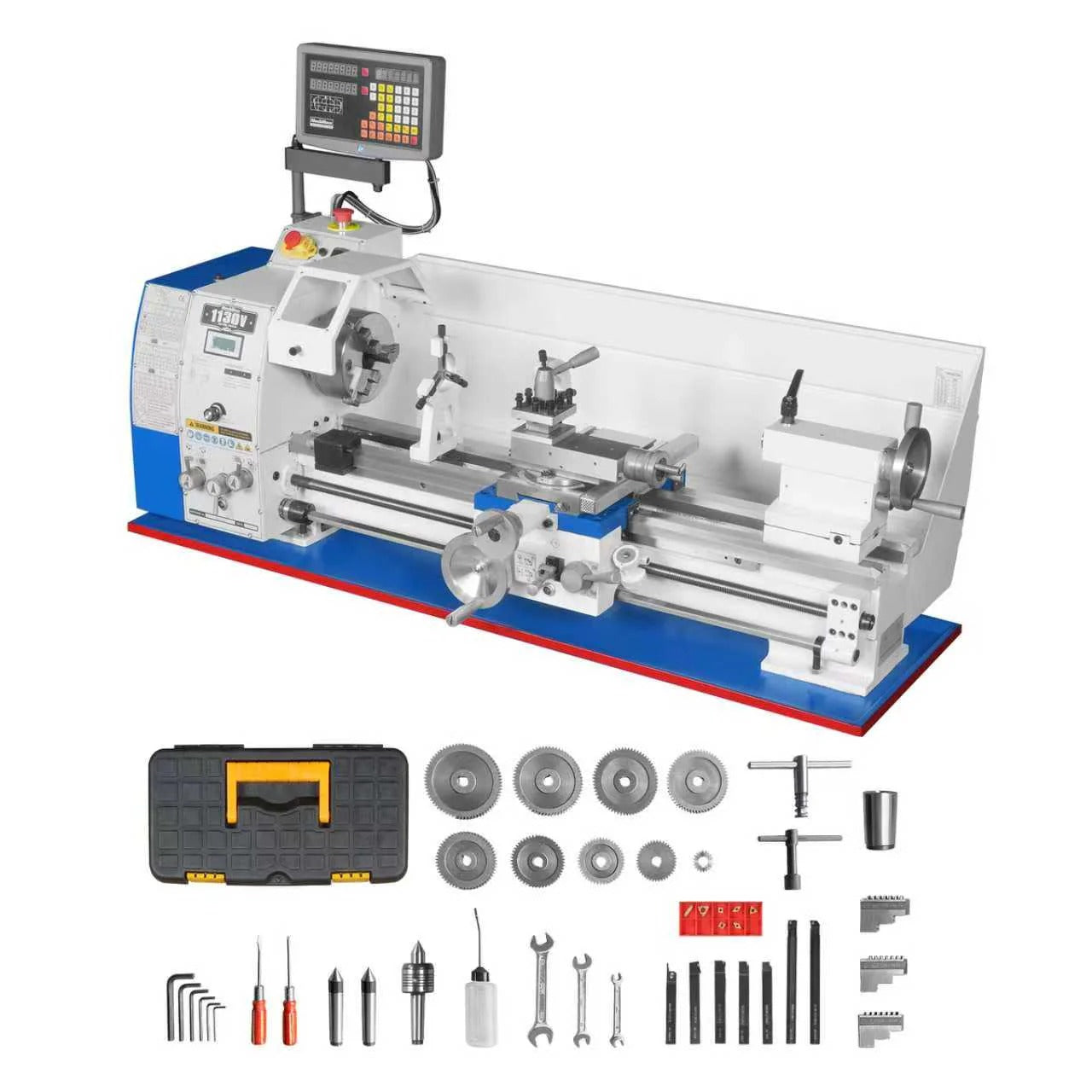 MechMaxx 11x30 Industrial Metal Lathe Machine with DRO, Model 1130VD
