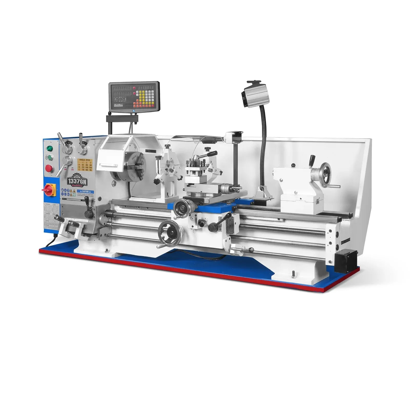 MechMaxx 13x37 Industrial Metal Lathe with Norton Gearbox, Model 1337GN