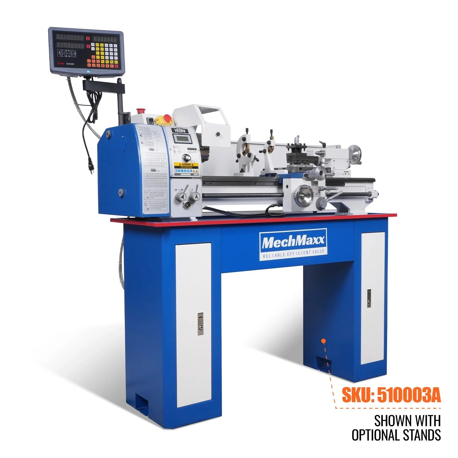 MechMaxx 10x30 Metal Lathe Machine with DRO, Model 1030VD