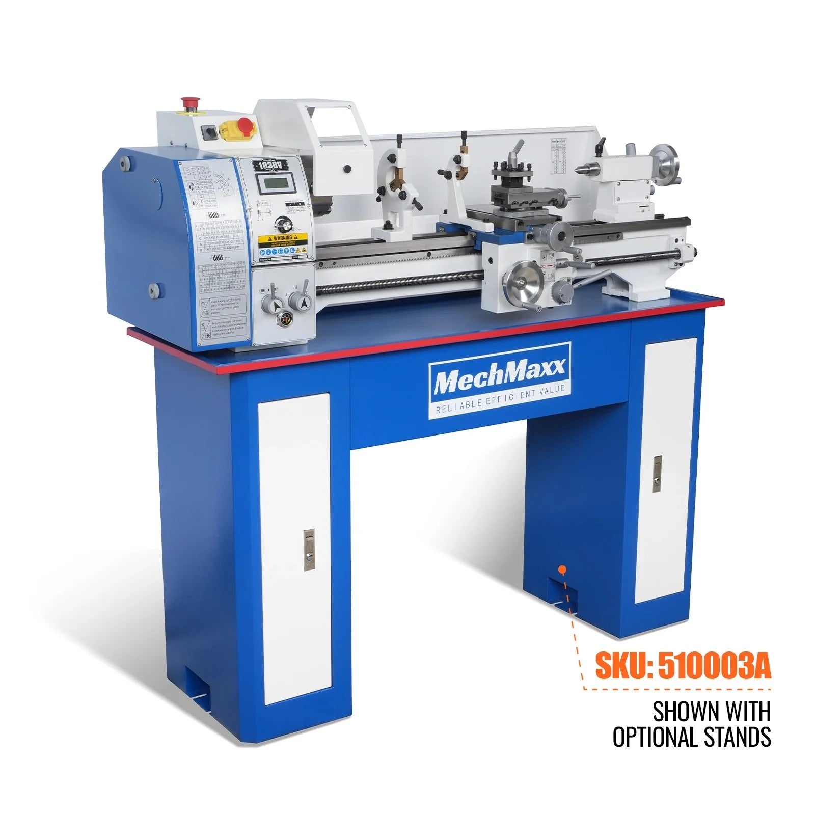 MechMaxx 10x30 Metal Lathe Machine with Variable Speed, Model 1030V