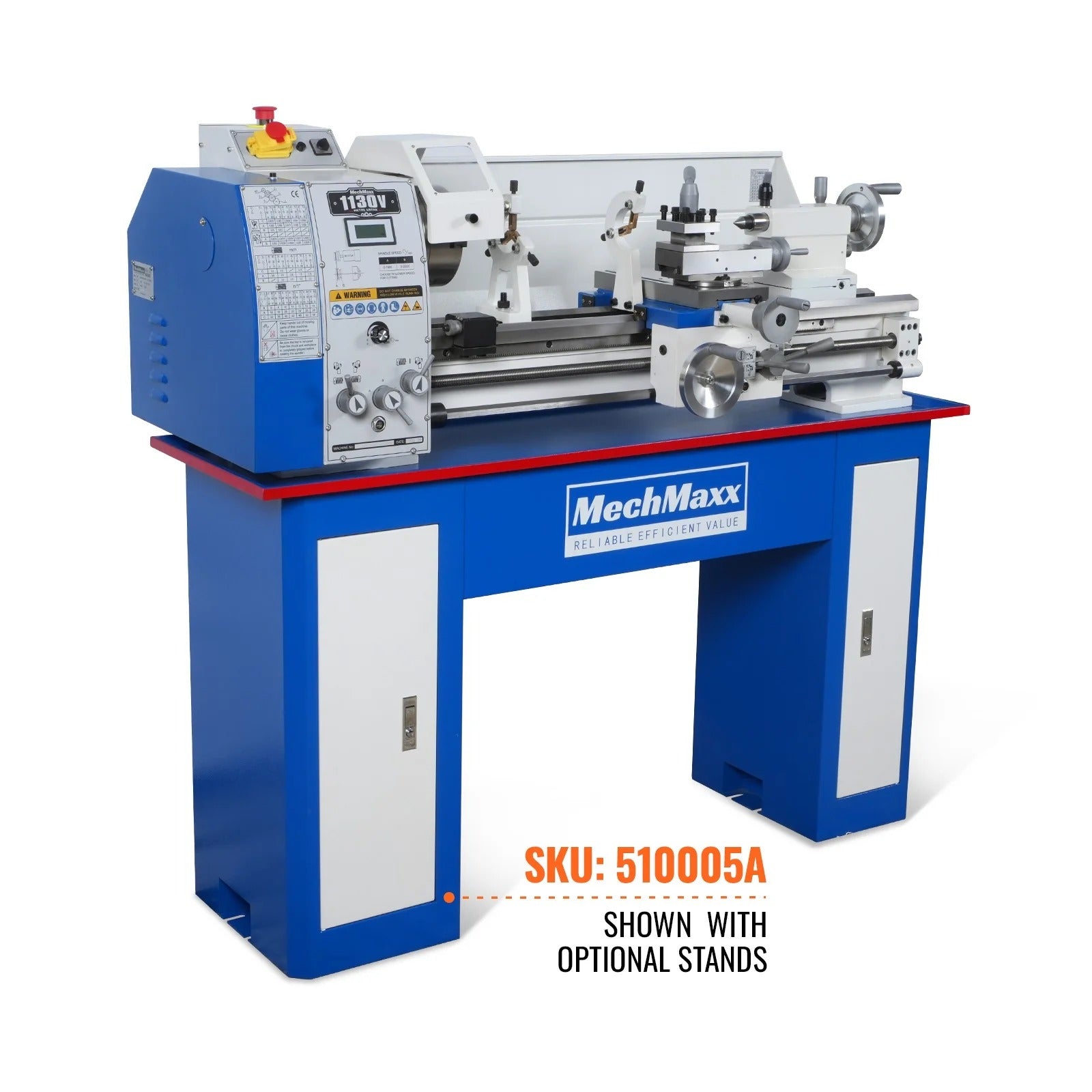 MechMaxx 11x30 Industrial Metal Lathe Machine with Variable Speed, Model 1130V