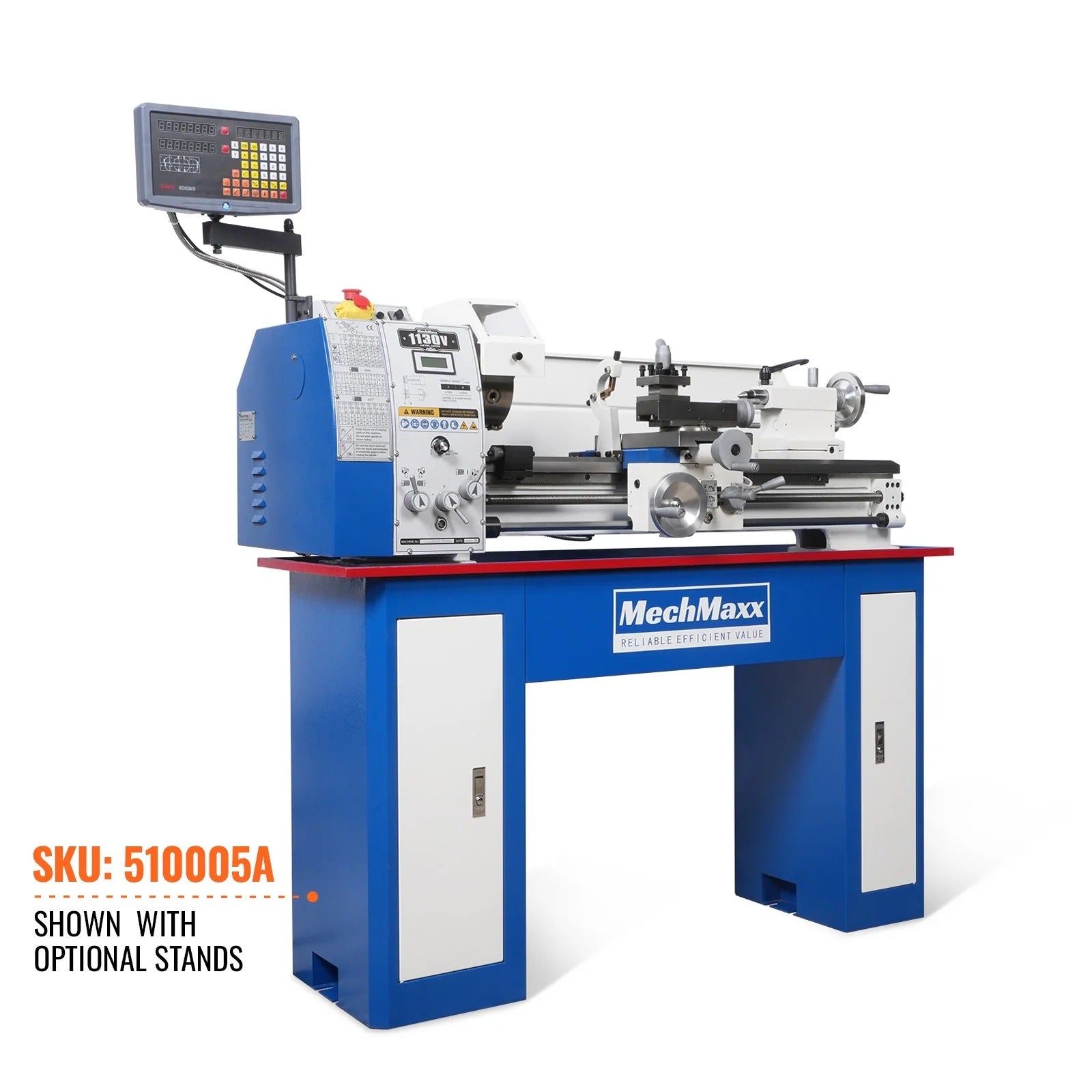 MechMaxx 11x30 Industrial Metal Lathe Machine with DRO, Model 1130VD