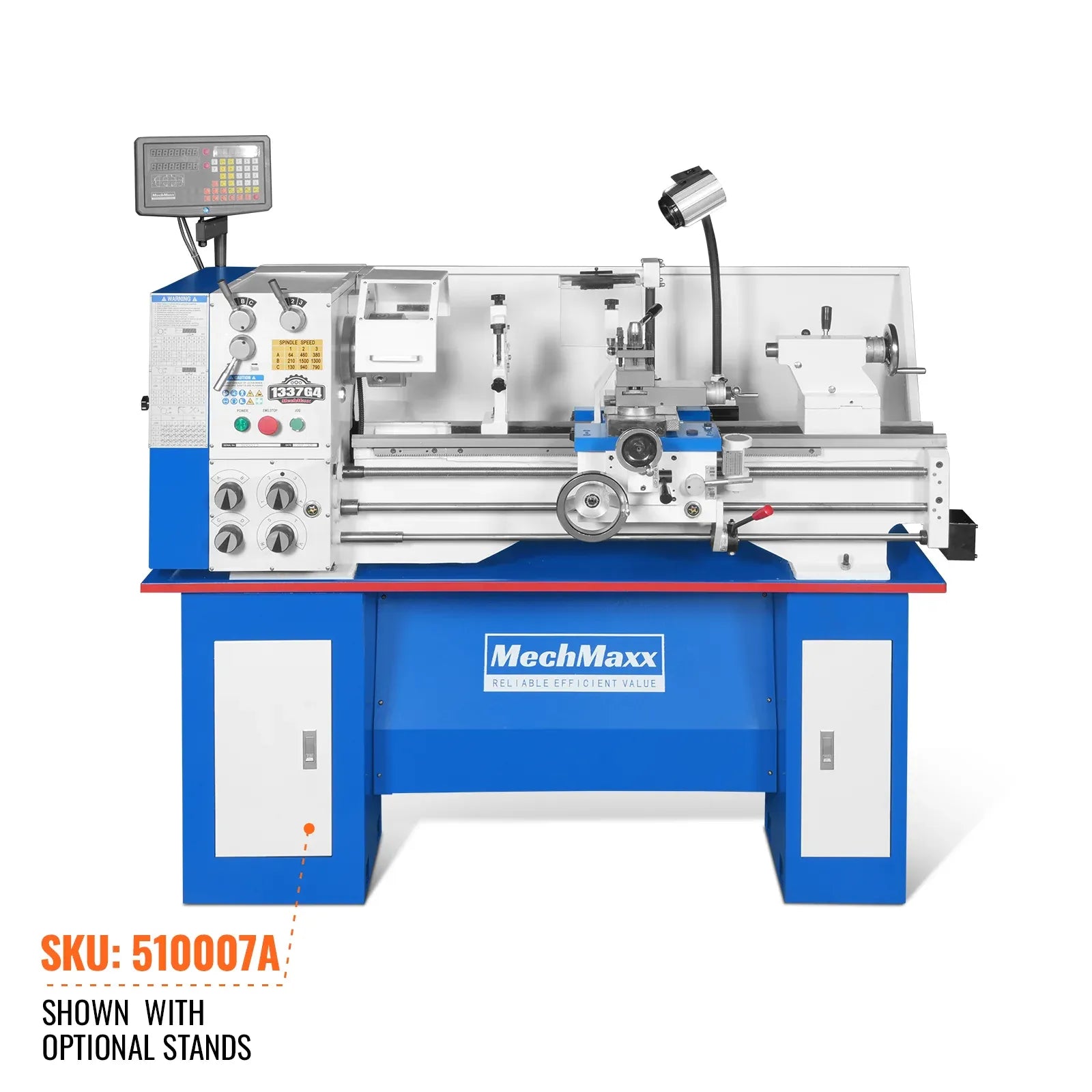 MechMaxx 13x37 Heavy Duty Metal Lathe Machine, Model 1337G4