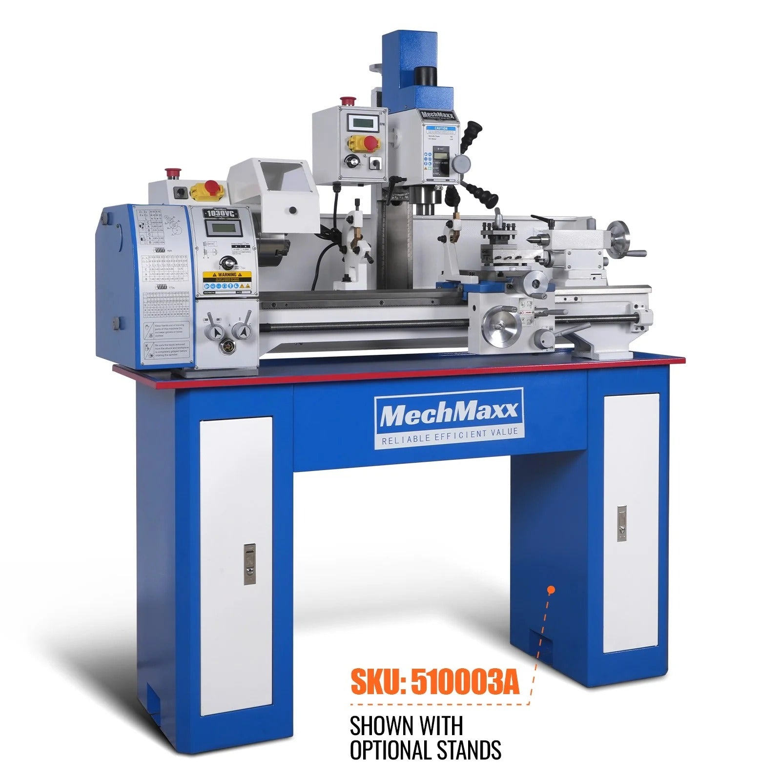 MechMaxx 10x30 Combination Lathe Milling Drilling Machine, Model 1030VC