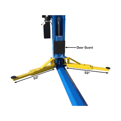 Atlas BP12000X 12,000 lb Baseplate 2-Post Lift – Heavy-Duty Low Ceiling Commercial Lift