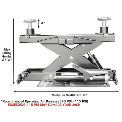 Atlas Platinum PVL14 ALI Certified 14000 lb 4-Post Lift Combo with RJ7000 Rolling Jacks
