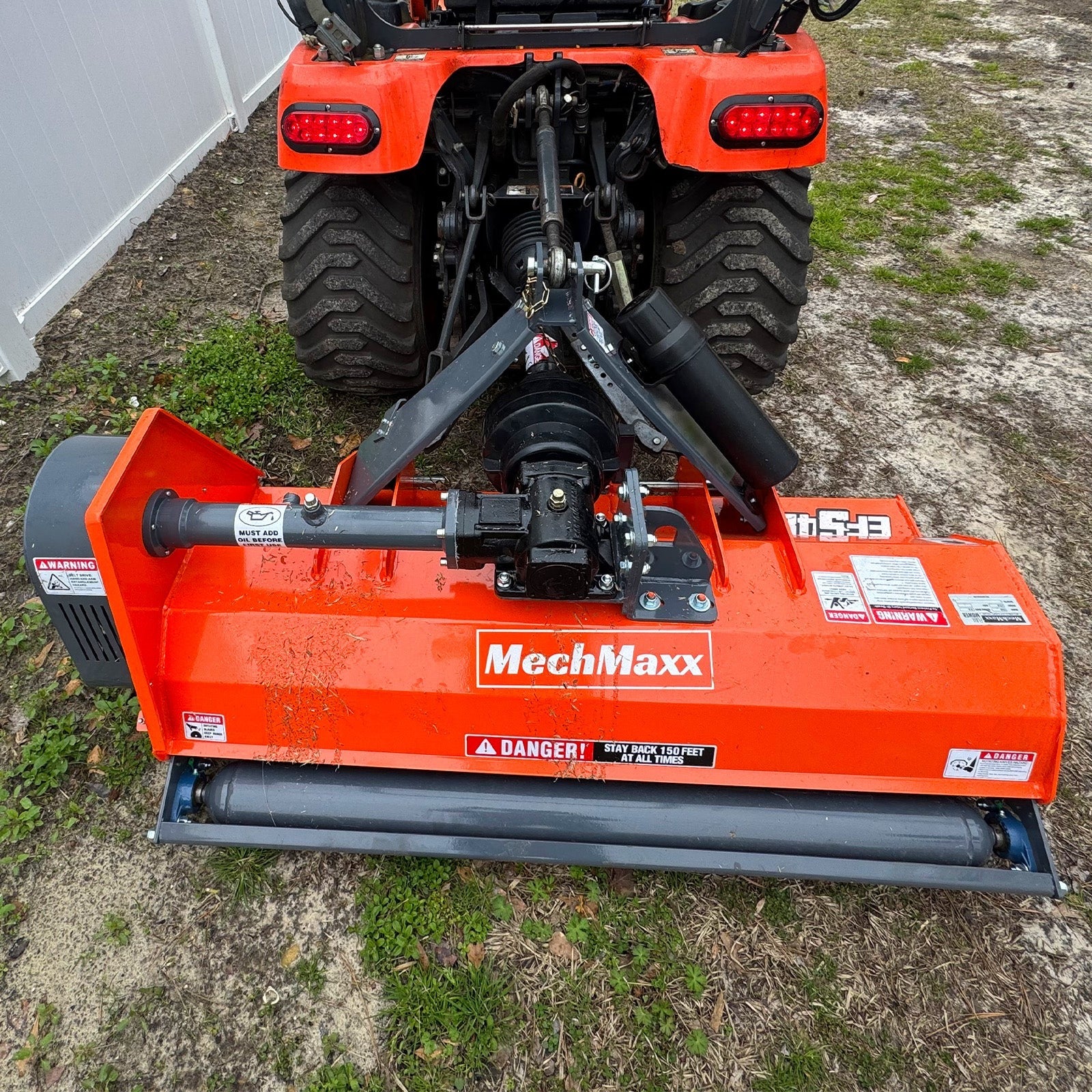 MechMaxx 48" Light Duty PTO Flail Mower, 3-Point Hitch, 15–35HP, Model EFS48