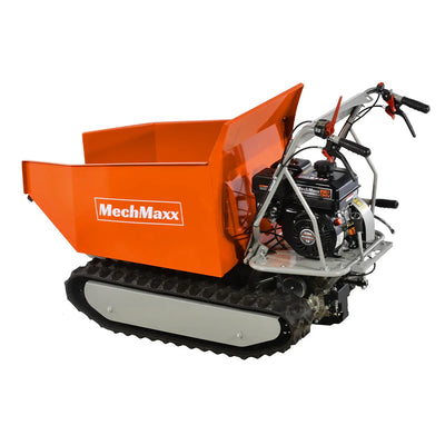 MechMaxx 1100 lb Load Capacity Petrol Engine Powered Track Mini Dumper, Model D50MA
