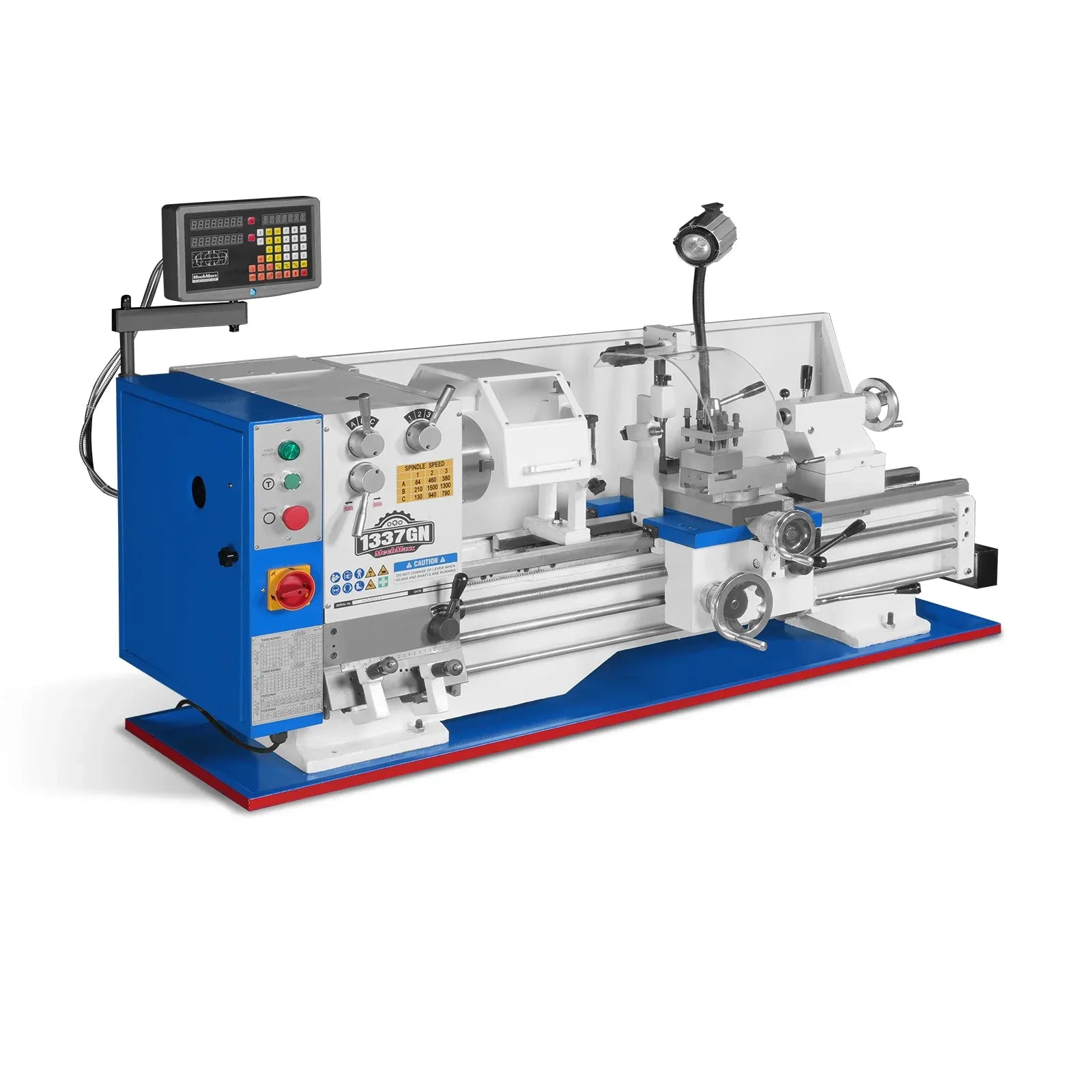 MechMaxx 13x37 Industrial Metal Lathe with Norton Gearbox, Model 1337GN