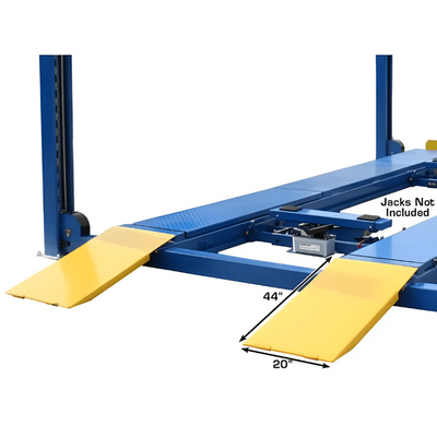 Atlas 412A 12,000 lb 4-Post Alignment Lift with RJ6 Rolling Jacks Combo
